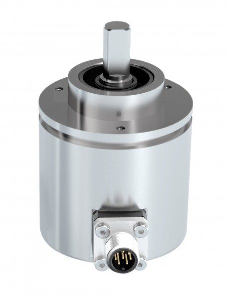 Most important features of the absolute multiturn encoders of the TRE series:

3 housing sizes: 42 mm, 50 mm, 58 mm;
Compact, robust design for mechanical engineering especially for building machinery, underwater devices and food conditioning equipment;
With absolute multiturn gearbox;
Resolution 4096 pulses per revolution;
Measuring range: up to 67 108 864 pulses;
Aluminum or stainless steel housing;
Two – chamber construction to separate rotating components from electronic circuit;
Protection grade: IP 66 or IP 69K (optional);
Operating temperature range: -40° C to +85° C;