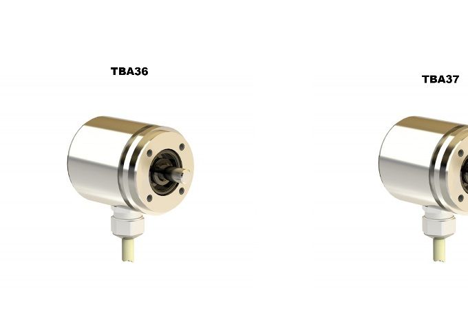 Key features of TBA series:

5 sizes: 36 mm, 37 mm, 42 mm, 50 mm, 58 mm;
Resolution 4096 pulses per revolution – 12 bits (optional 13 bits);
Compact and robust design for machines and systems, especially for construction machines, underwater devices and food processing machines;
High vibration and shock resistance thanks to robust mechanical design and additional casting within the housing;
Aluminum or stainless steel housing;
Dual-chamber system for separating the rotor and electronics;
Protection grade up to IP 69K;
In the TBA58 / R2 model redundant – measuring strokes for both redundant measuring parts are independent – can be configured by the user;
Operating temperature range: -40° C to +85° C;