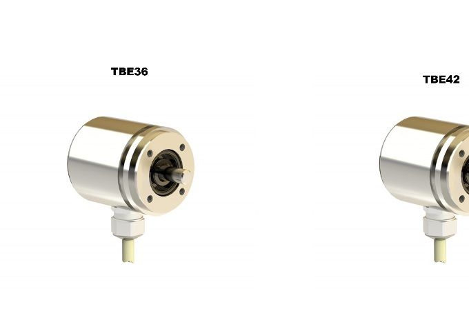 Key features of TBE series:

4 sizes: 36 mm, 42 mm, 50 mm, 58 mm;
Resolution up to 16,384 pulses per revolution (12-bit, 13-bit and 14-bit options);
Compact and robust design for machines and systems, especially for construction machines, underwater devices and food processing machines
High vibration and shock resistance thanks to robust mechanical design and additional casting within the housing;
Aluminum or stainless steel housing;
Dual-chamber system for separating the rotor and electronics;
Protection grades: IP 66 or IP 69K (optional);
Operating temperature range: -40° C to + 85° C;